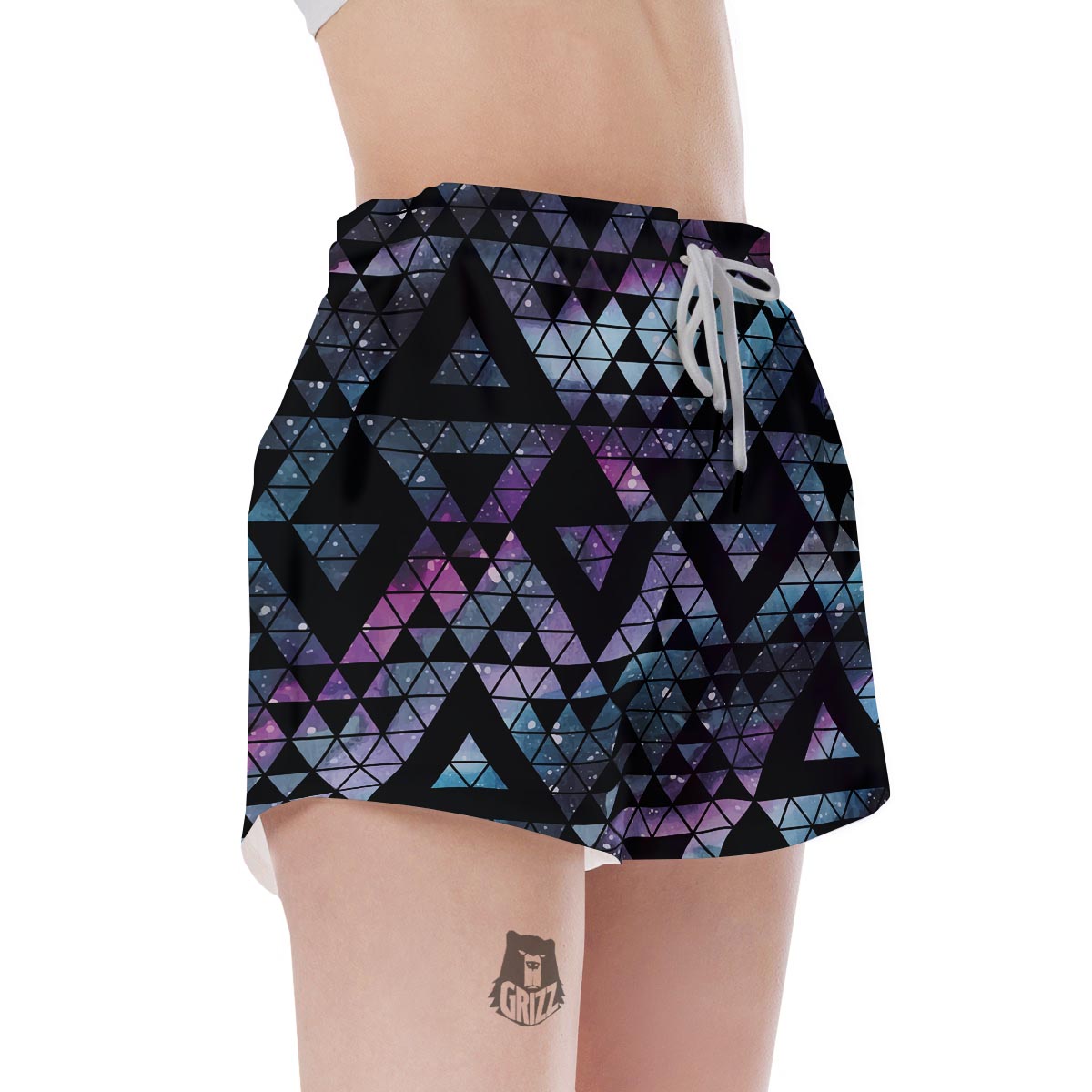 Triangle Galaxy Space Women's Shorts-grizzshop