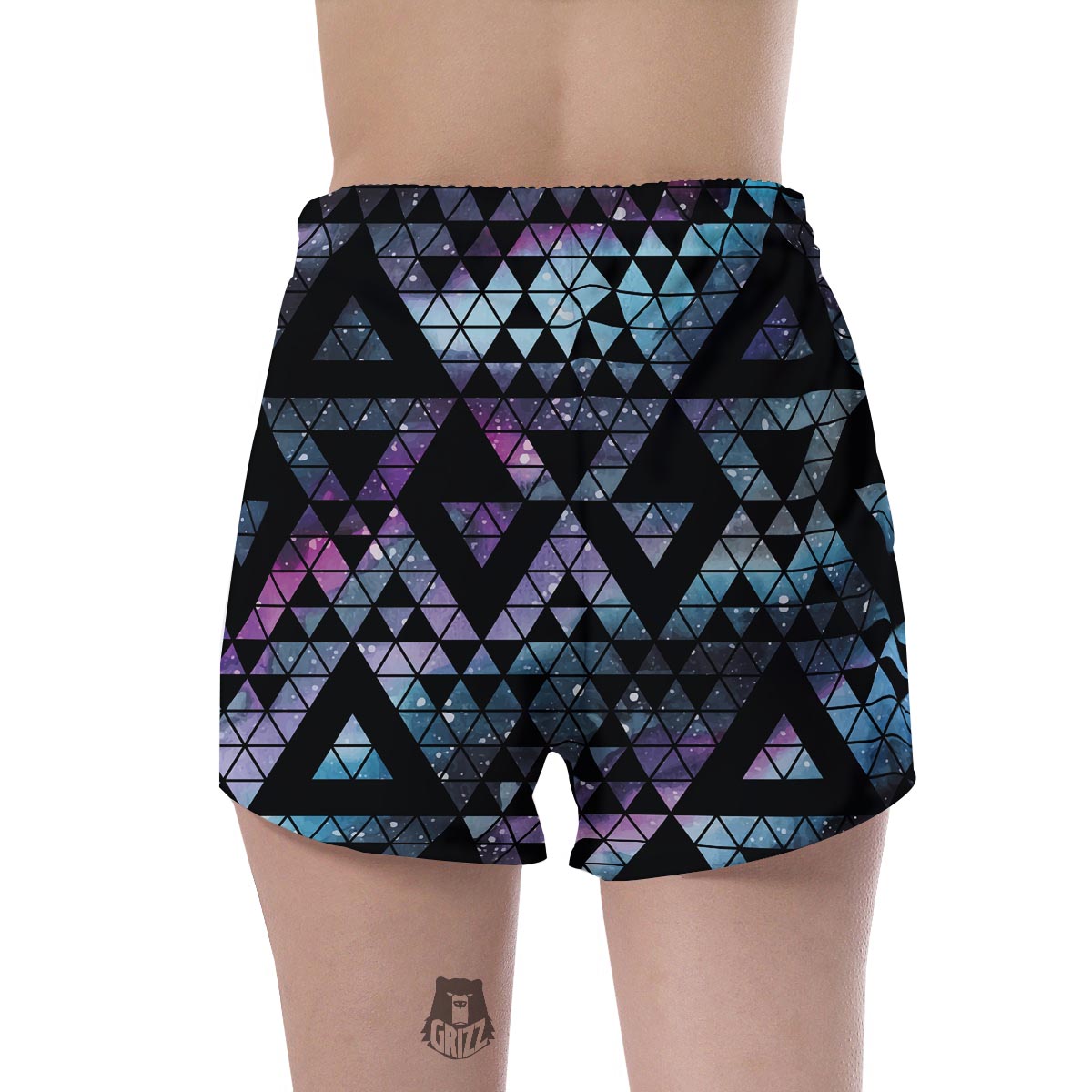 Triangle Galaxy Space Women's Shorts-grizzshop