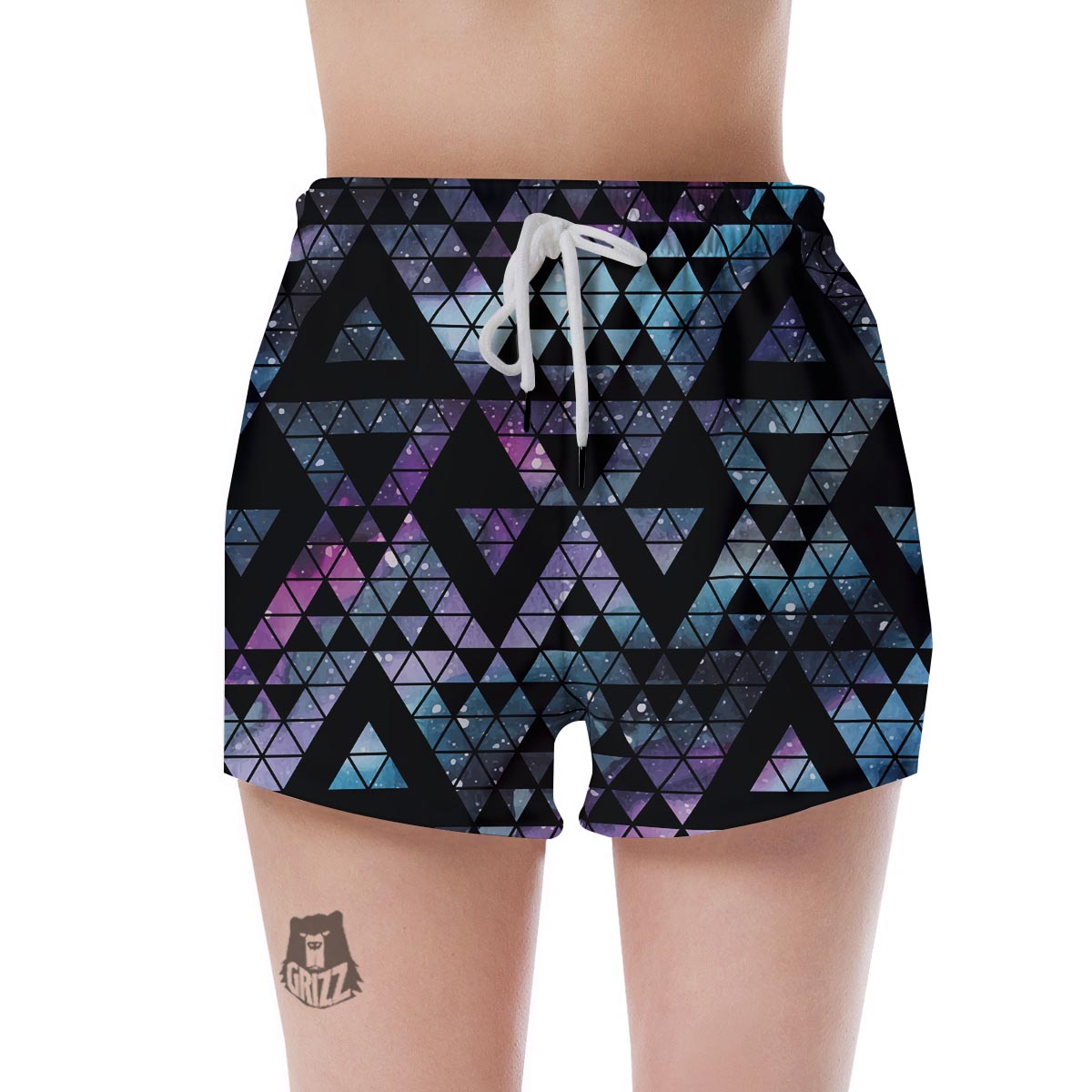 Triangle Galaxy Space Women's Shorts-grizzshop