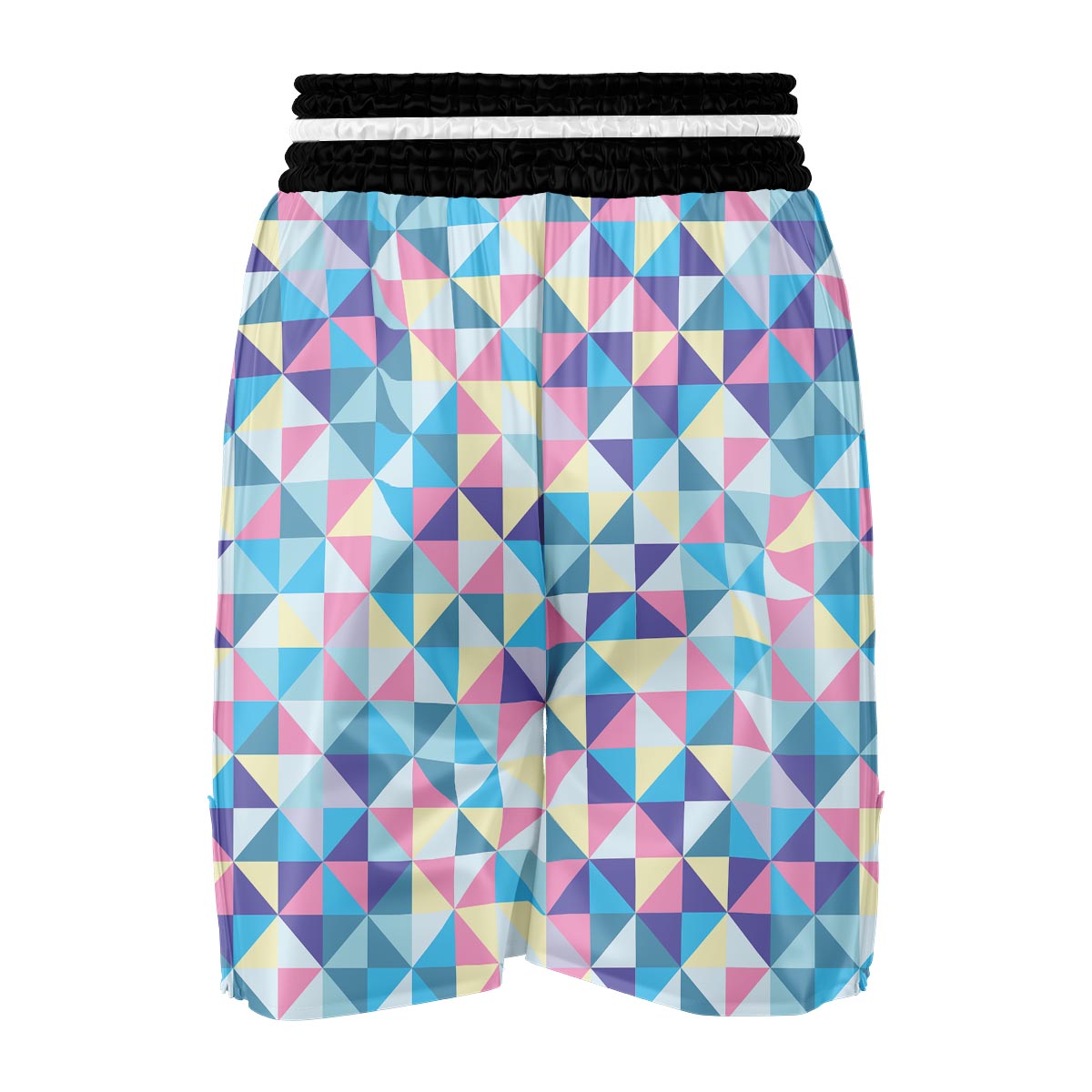 Triangle Print Pattern Boxing Shorts-grizzshop