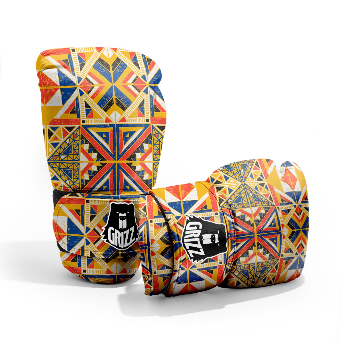 Tribal African Ethnic Sunset Print Pattern Pro Boxing Glove