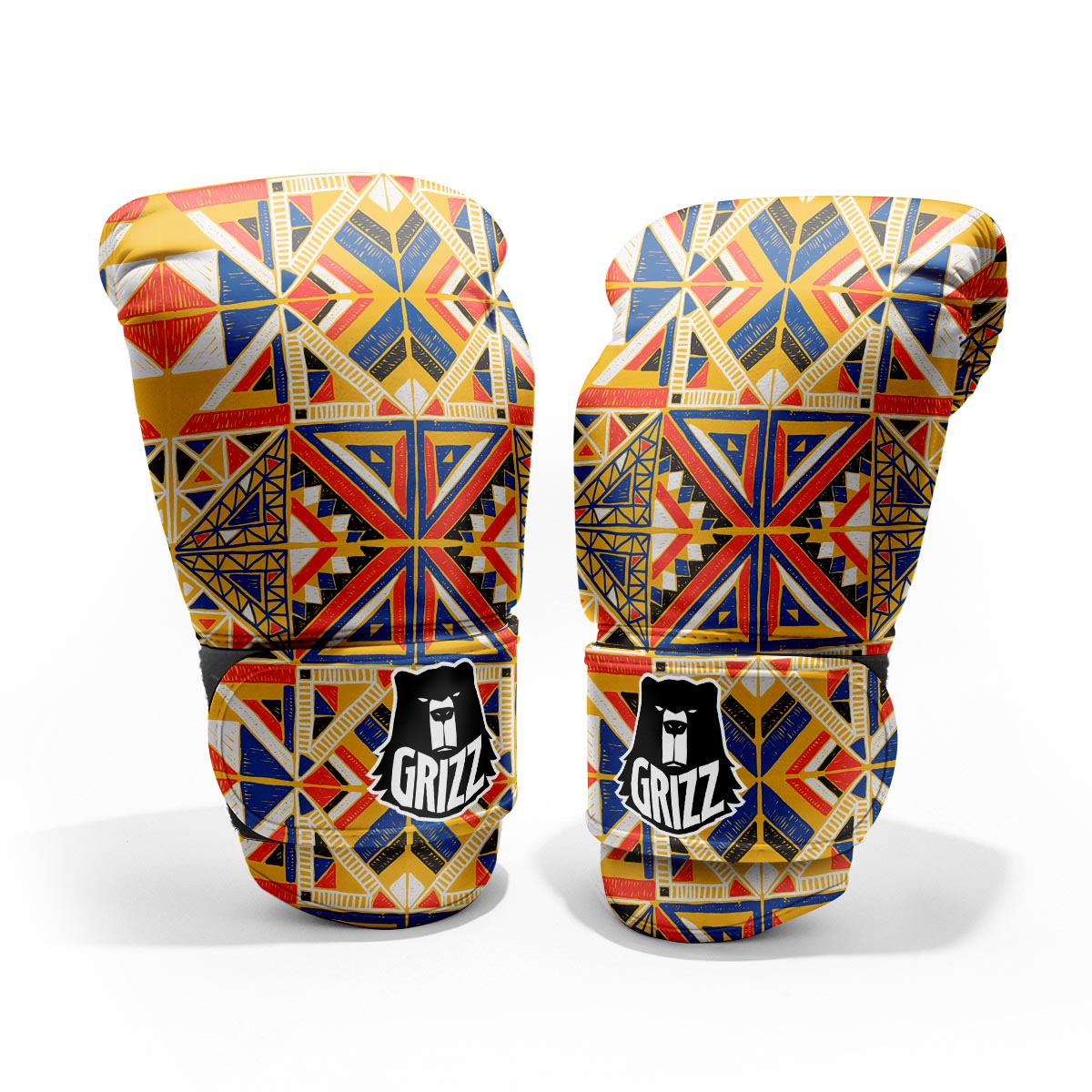 Tribal African Ethnic Sunset Print Pattern Pro Boxing Glove