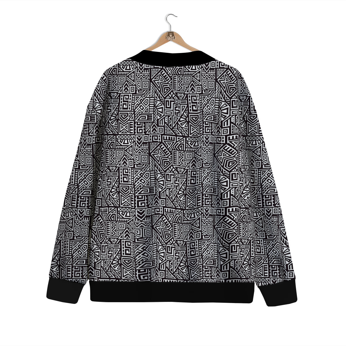 Tribal Ancient Aztec Print Pattern Cardigan-grizzshop
