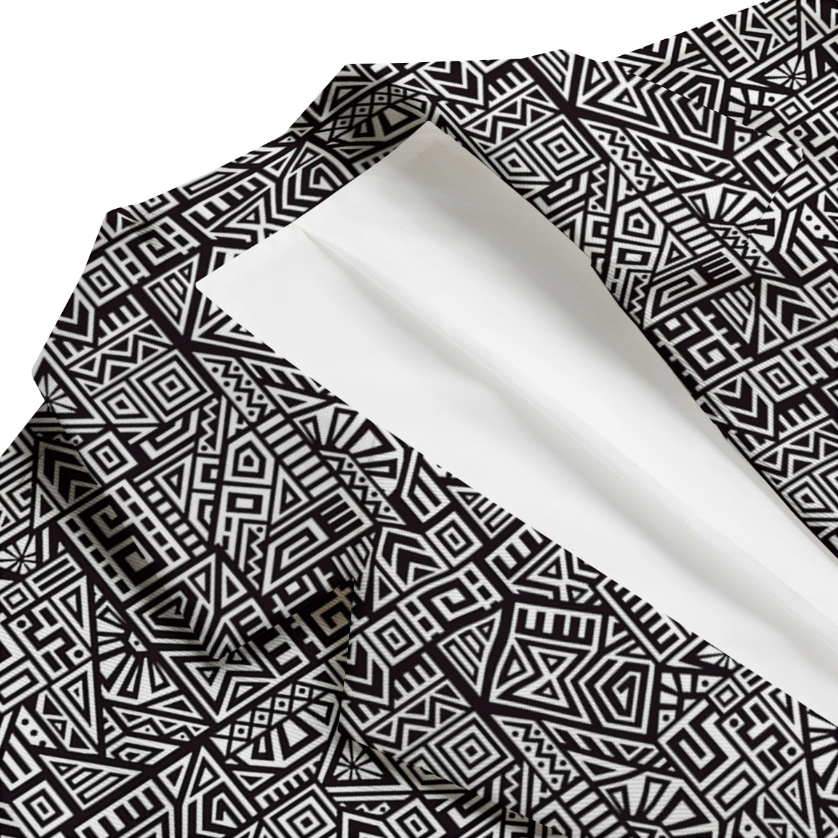 Tribal Ancient Aztec Print Pattern Men's Blazer-grizzshop