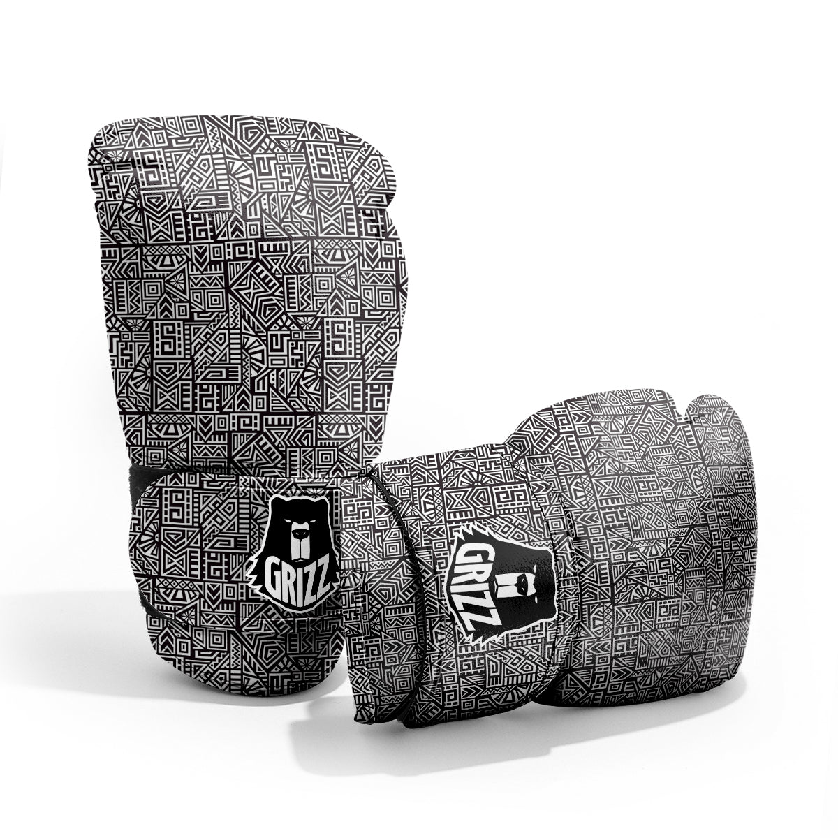 Tribal Ancient Aztec Print Pattern Pro Boxing Glove