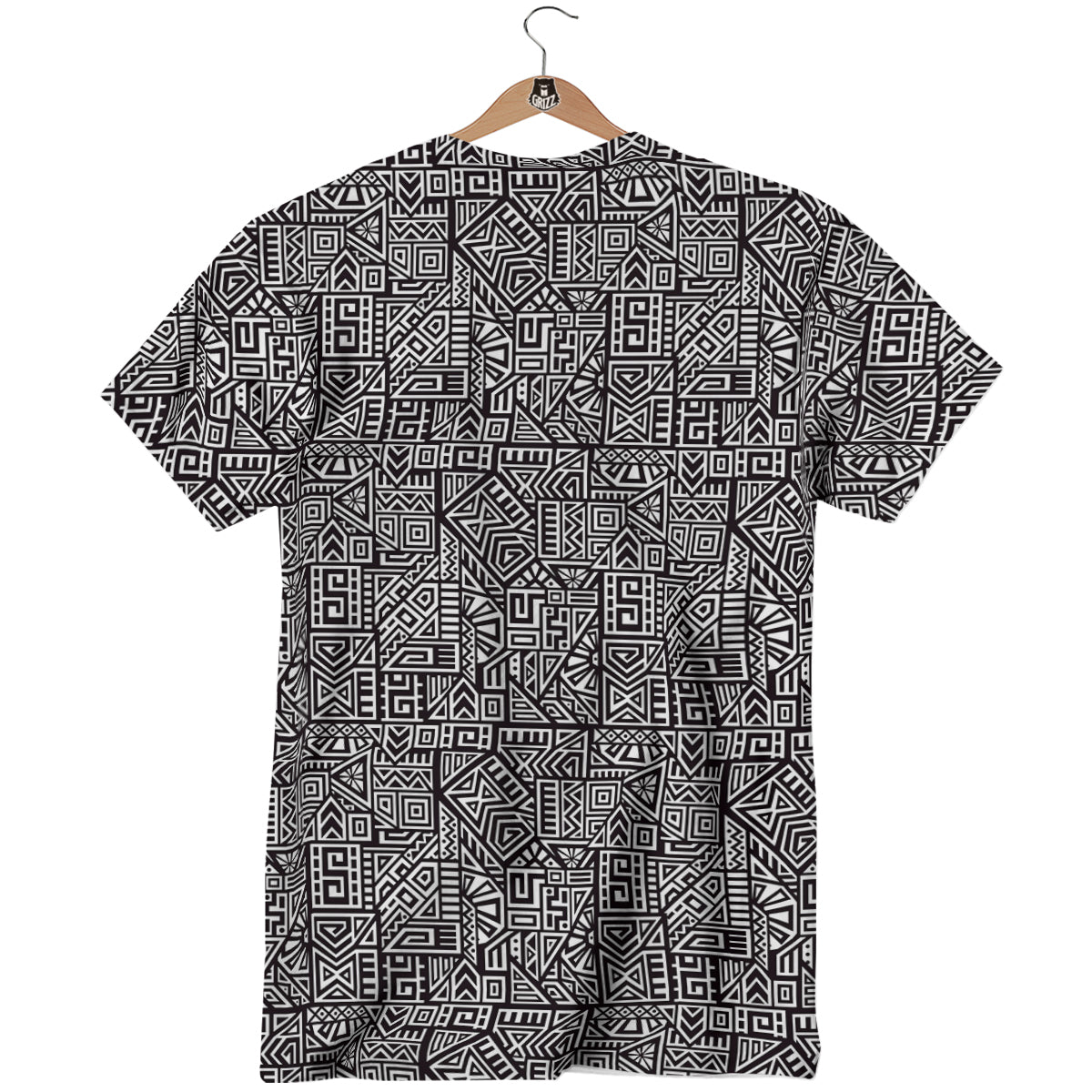 Tribal Ancient Aztec Print Pattern T-Shirt-grizzshop