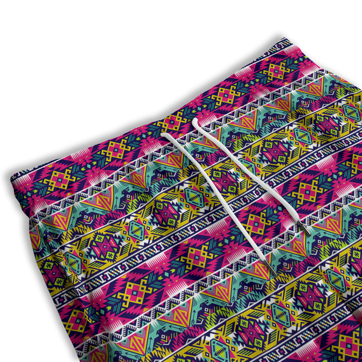 Tribal Aztec Colorful Print Pattern Men's Athletic Shorts