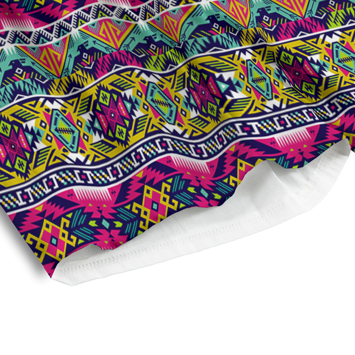 Tribal Aztec Colorful Print Pattern Men's Athletic Shorts