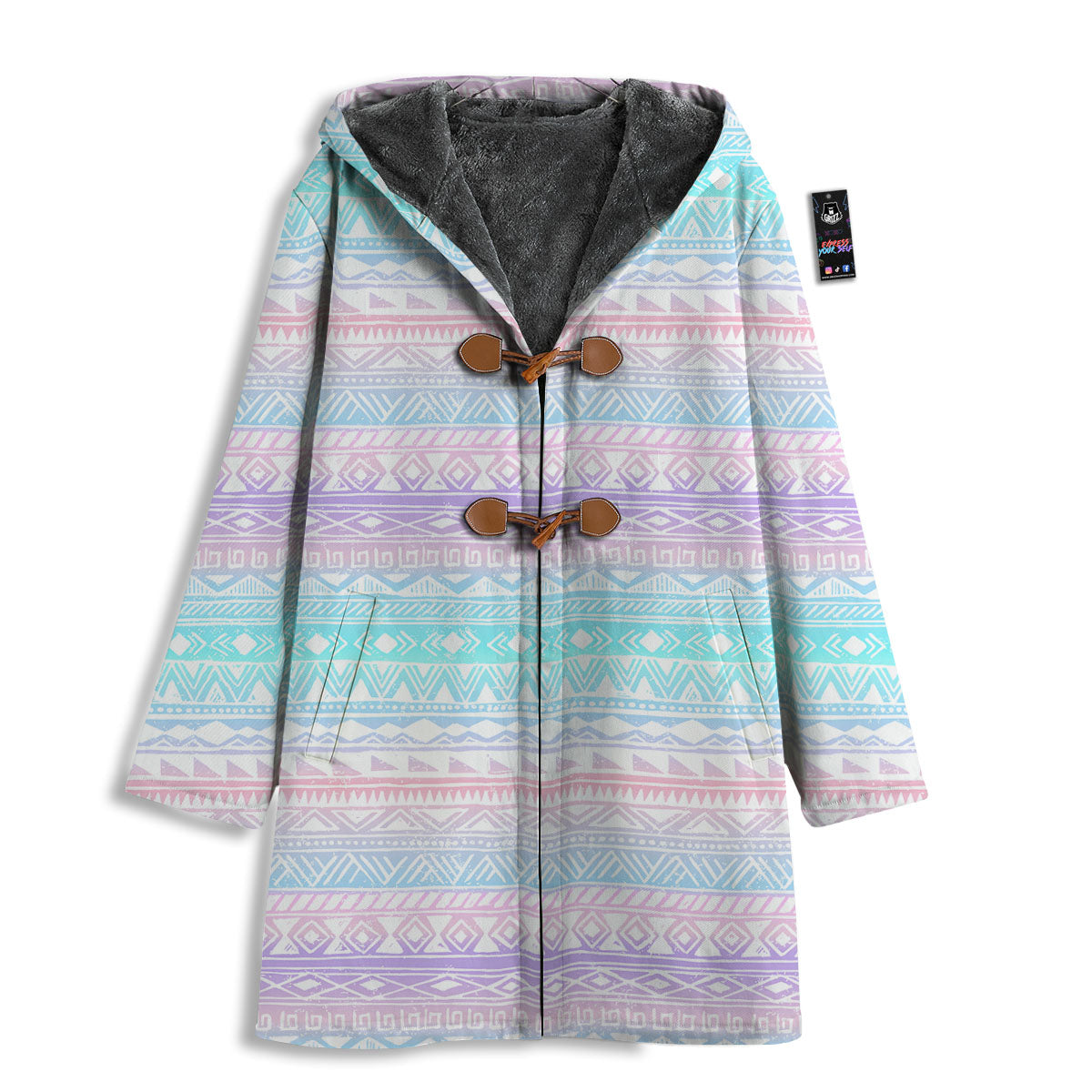 Tribal Aztec Pastel Print Pattern Men's Windbreaker Jacket-grizzshop