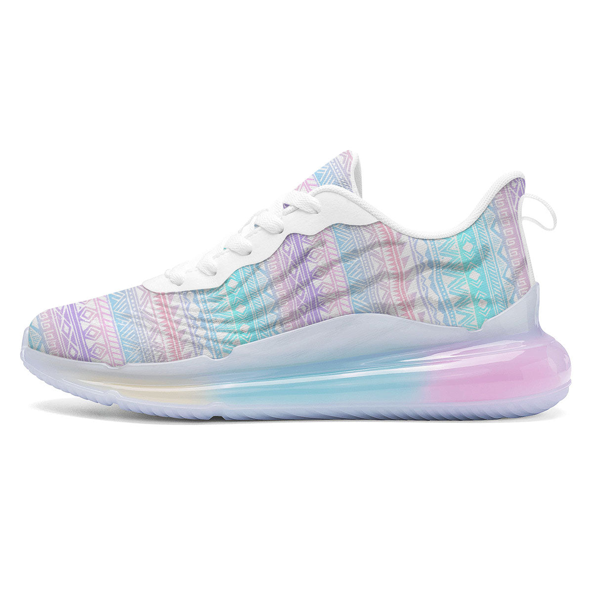 Tribal Aztec Pastel Print Pattern Running Sneakers-grizzshop