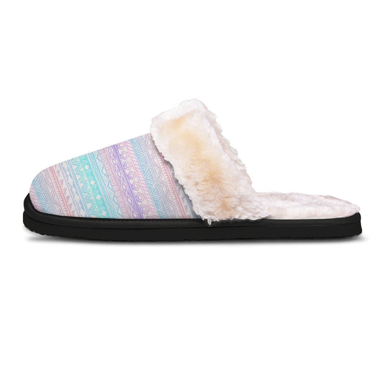 Tribal Aztec Pastel Print Pattern Slippers-grizzshop