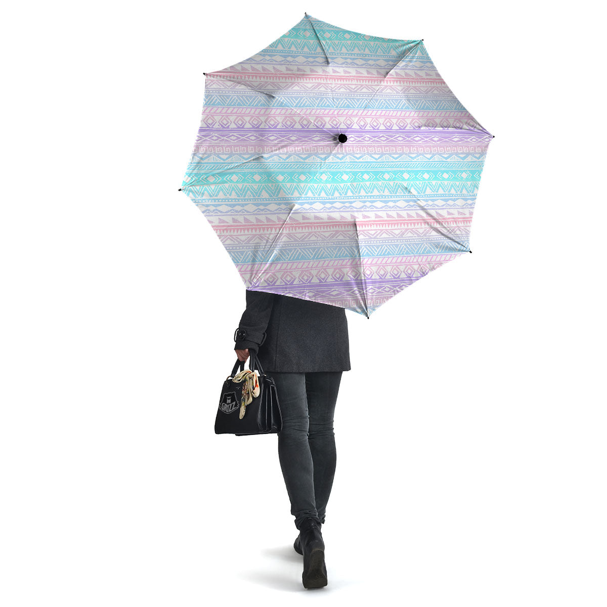 Tribal Aztec Pastel Print Pattern Umbrella-grizzshop