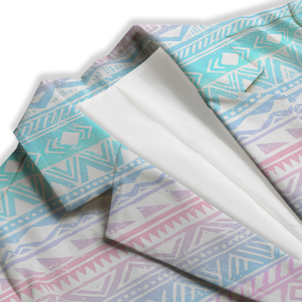 Tribal Aztec Pastel Print Pattern Women's Blazer-grizzshop