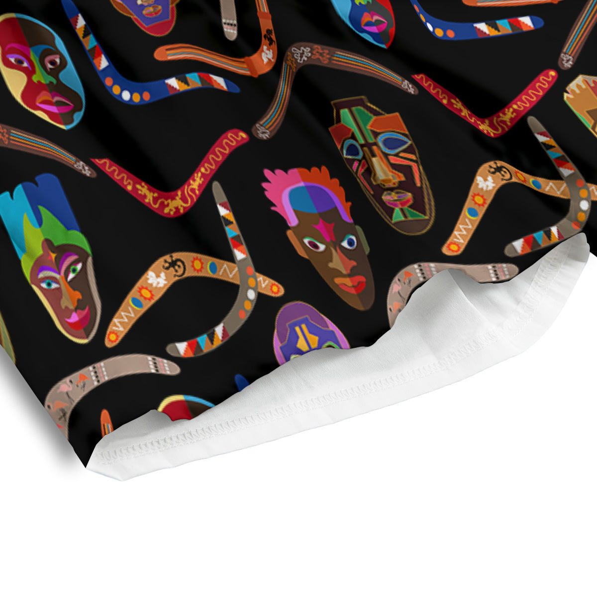 Tribal Boomerangs Print Pattern Men's Athletic Shorts