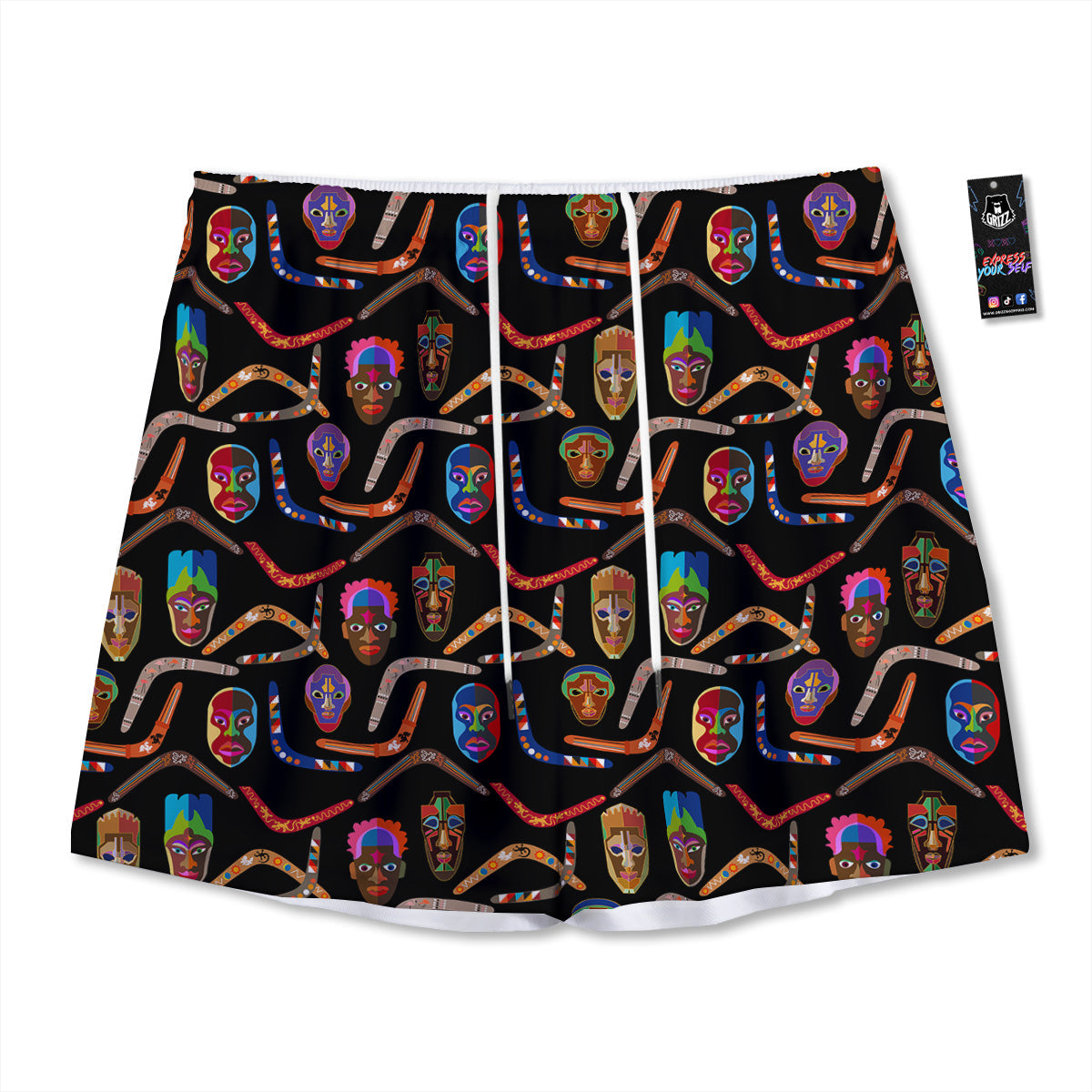 Vegetables And Fresh Fruits Print Mesh Shorts