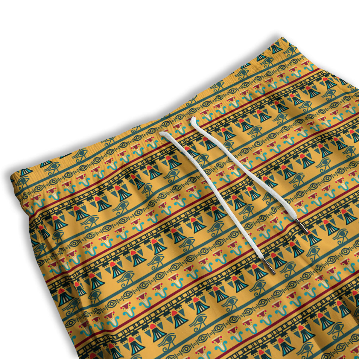 Tropical Leaf Natural Print Men's Athletic Shorts
