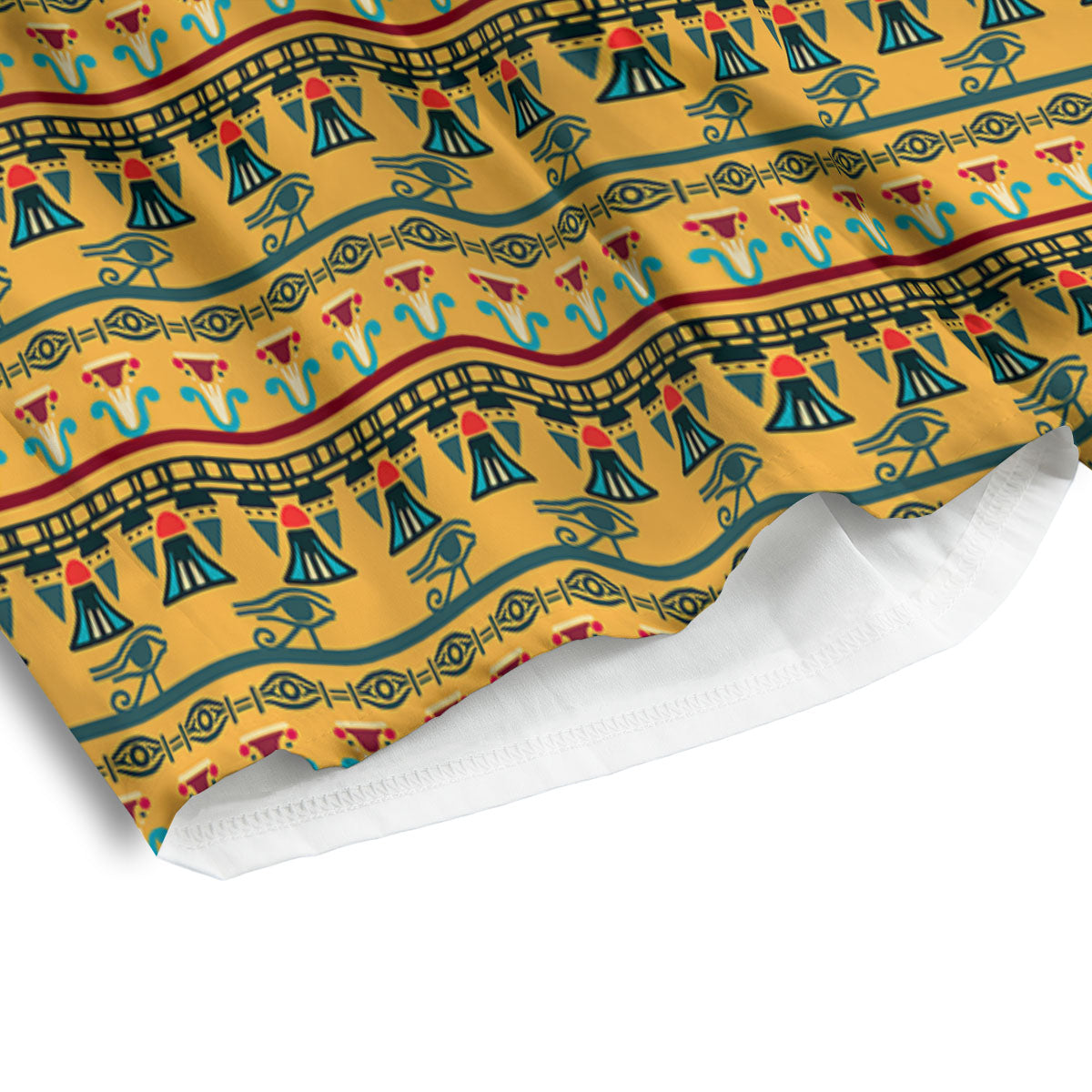 Tropical Leaf Natural Print Men's Athletic Shorts