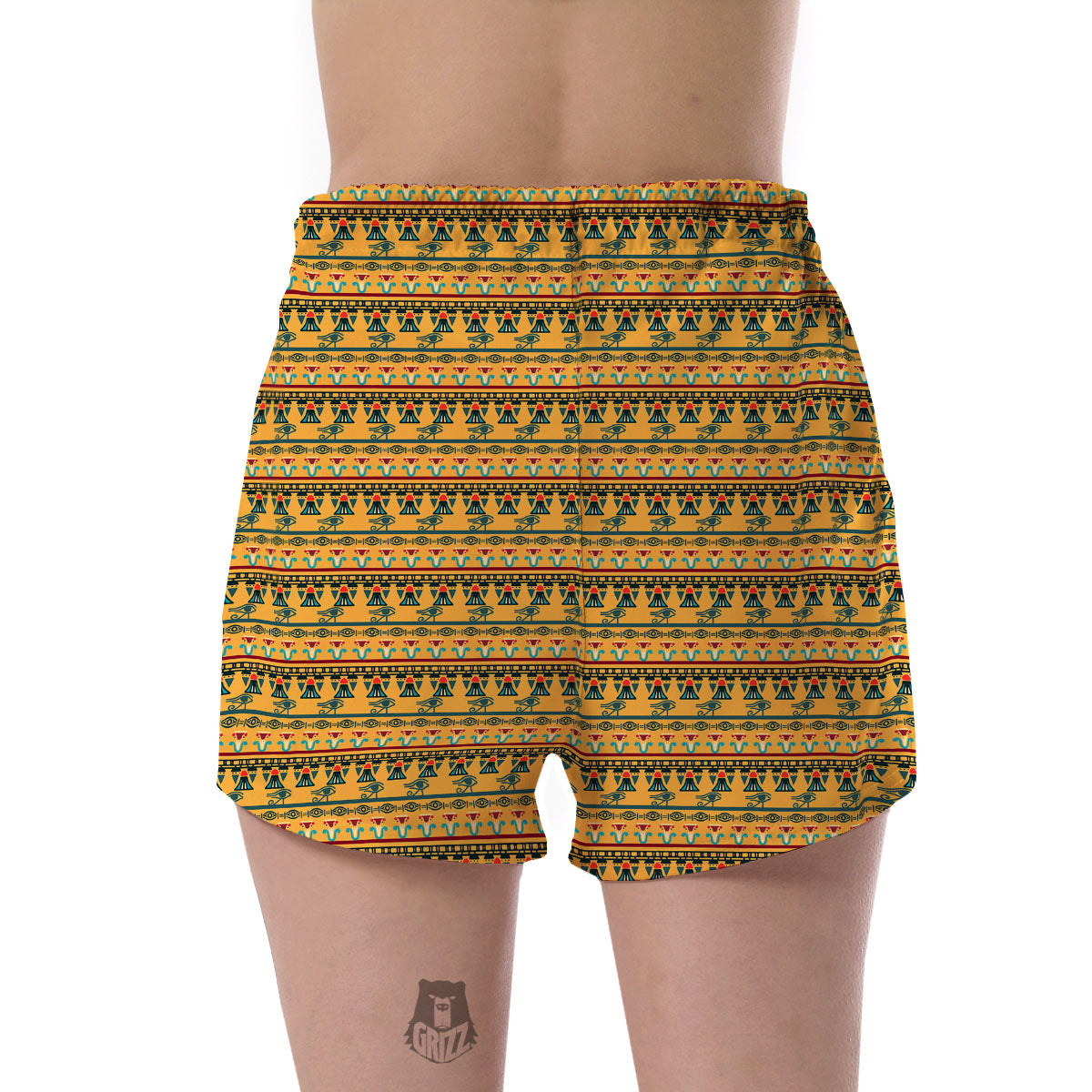 Tribal Egyptian Print Pattern Women's Shorts-grizzshop