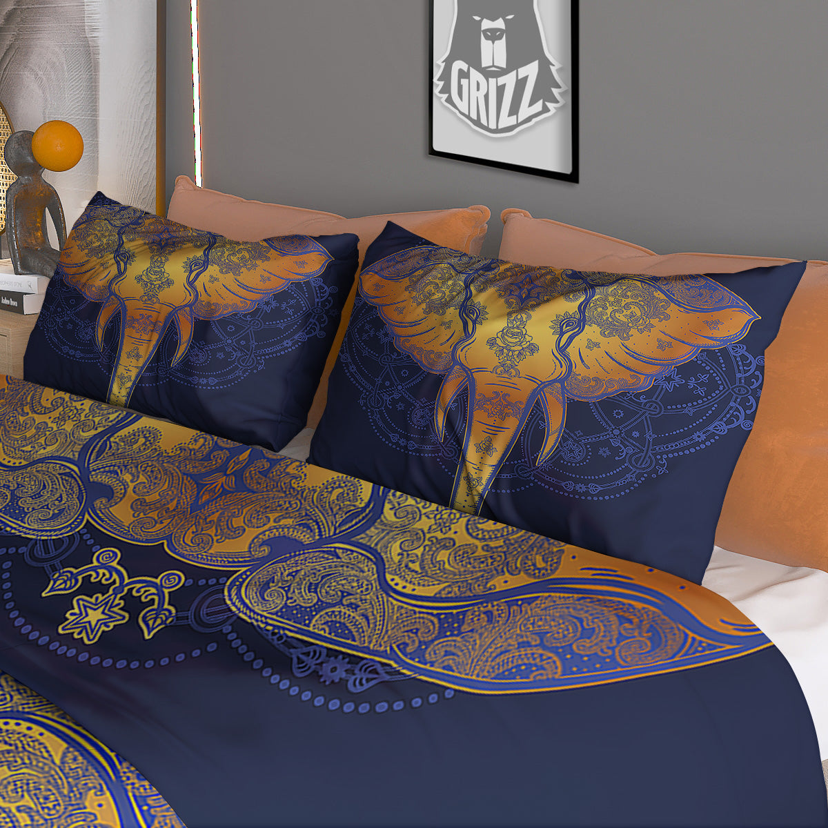 Tie Dye Green Print Duvet Cover Bedding Set