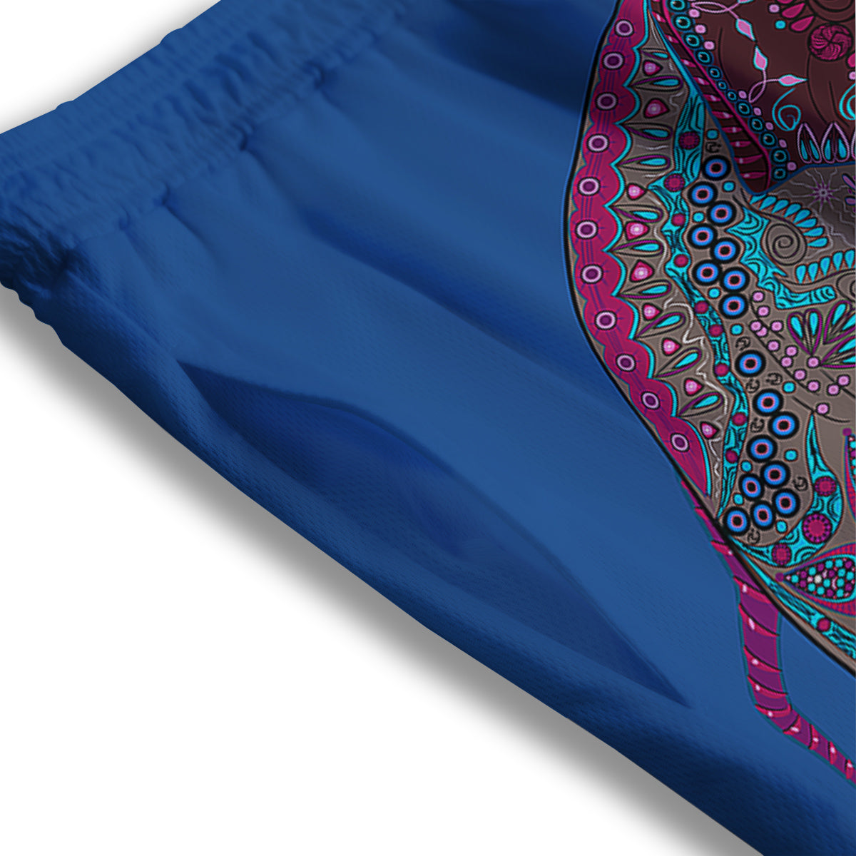 Tribal Elephant Indian Cute Print Mesh Shorts