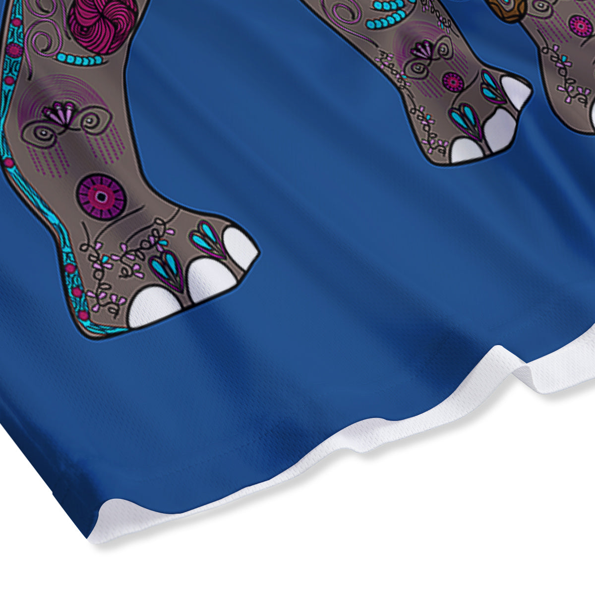 Tribal Elephant Indian Cute Print Mesh Shorts