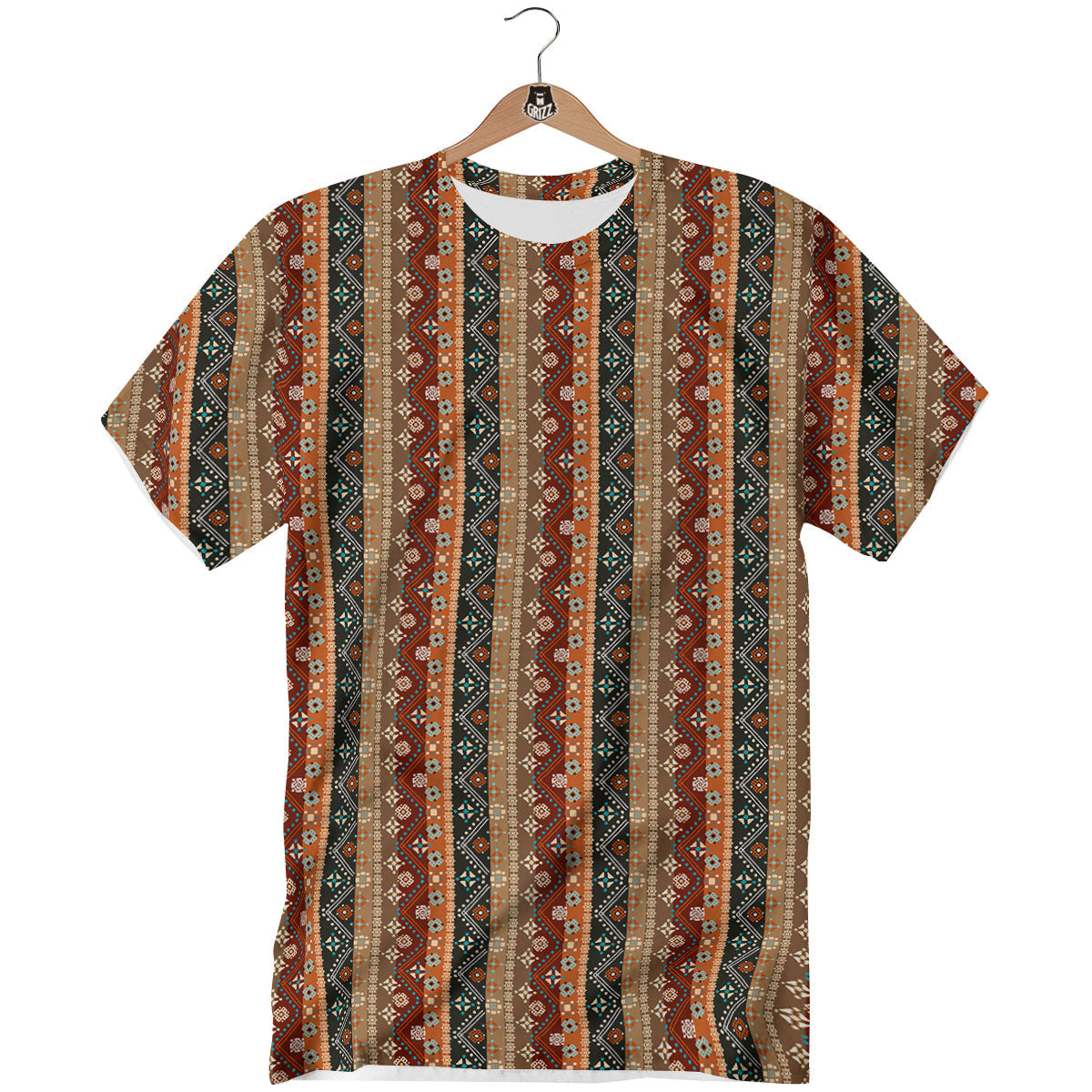 Tribal Ethnic Boho Print Pattern T-Shirt-grizzshop