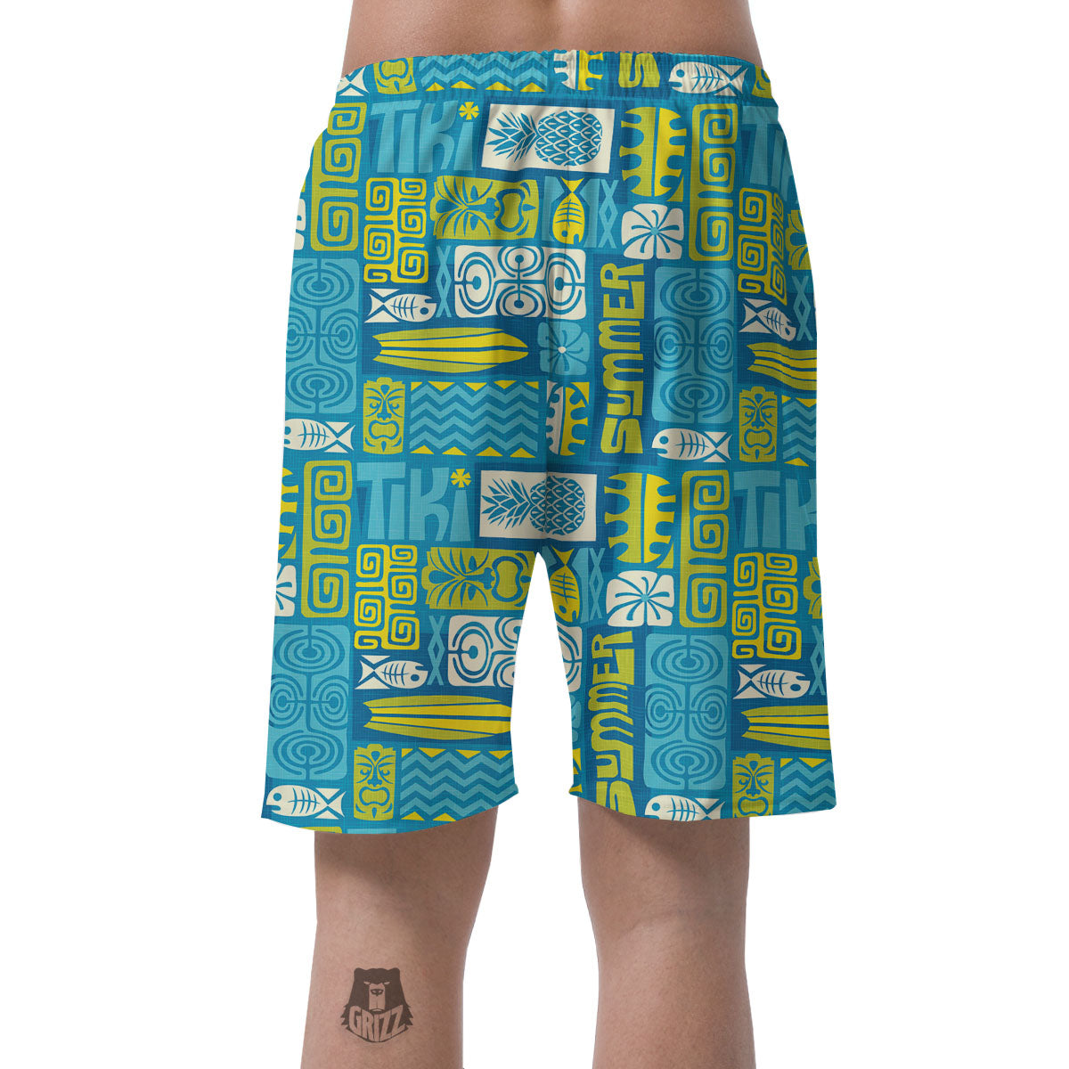 Tribal Hawaii Polynesian Print Men's Shorts-grizzshop
