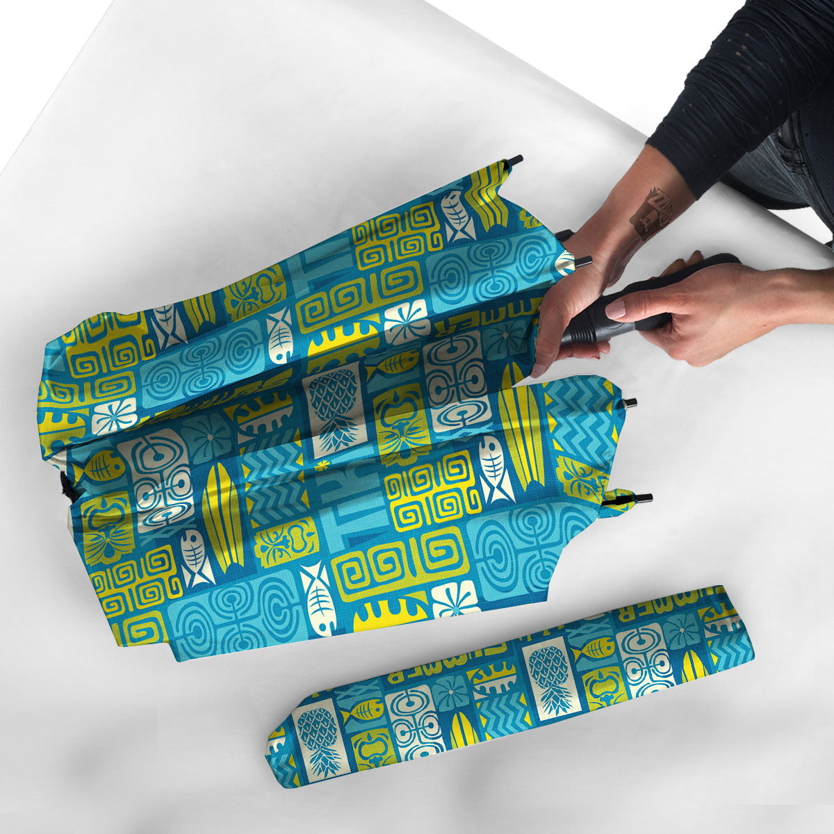 Tribal Hawaii Polynesian Print Umbrella-grizzshop