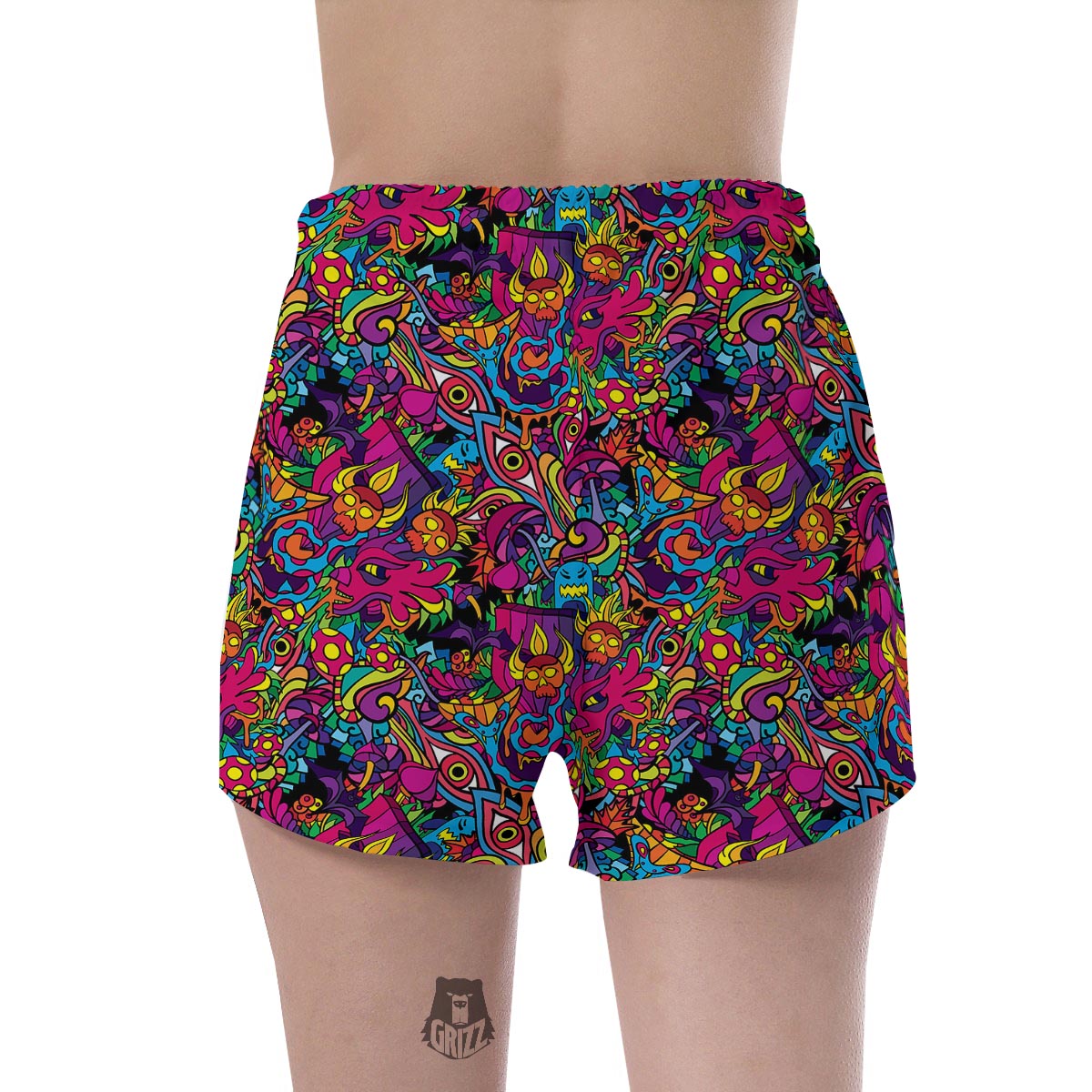 Tribal Hippie Trippy Women's Shorts-grizzshop