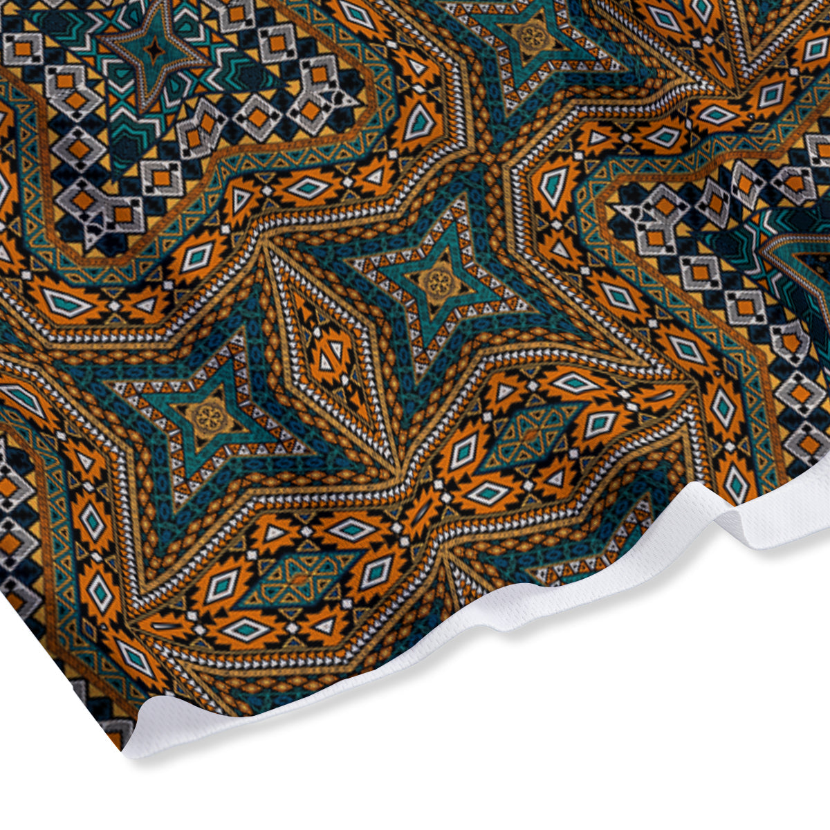 Tribal Indian Vintage Print Pattern Mesh Shorts