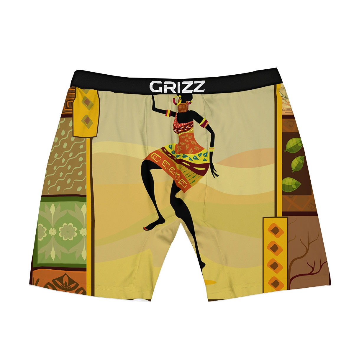 Tribal Inspired African Ethnic Print Boxer Briefs-grizzshop