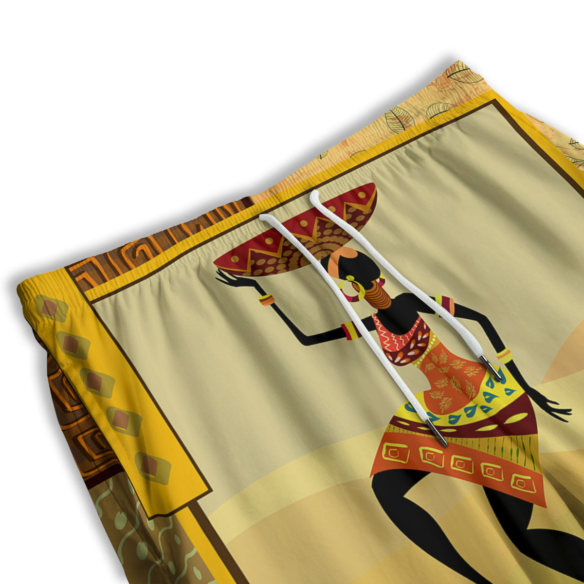 Tribal Inspired African Ethnic Print Men's Athletic Shorts