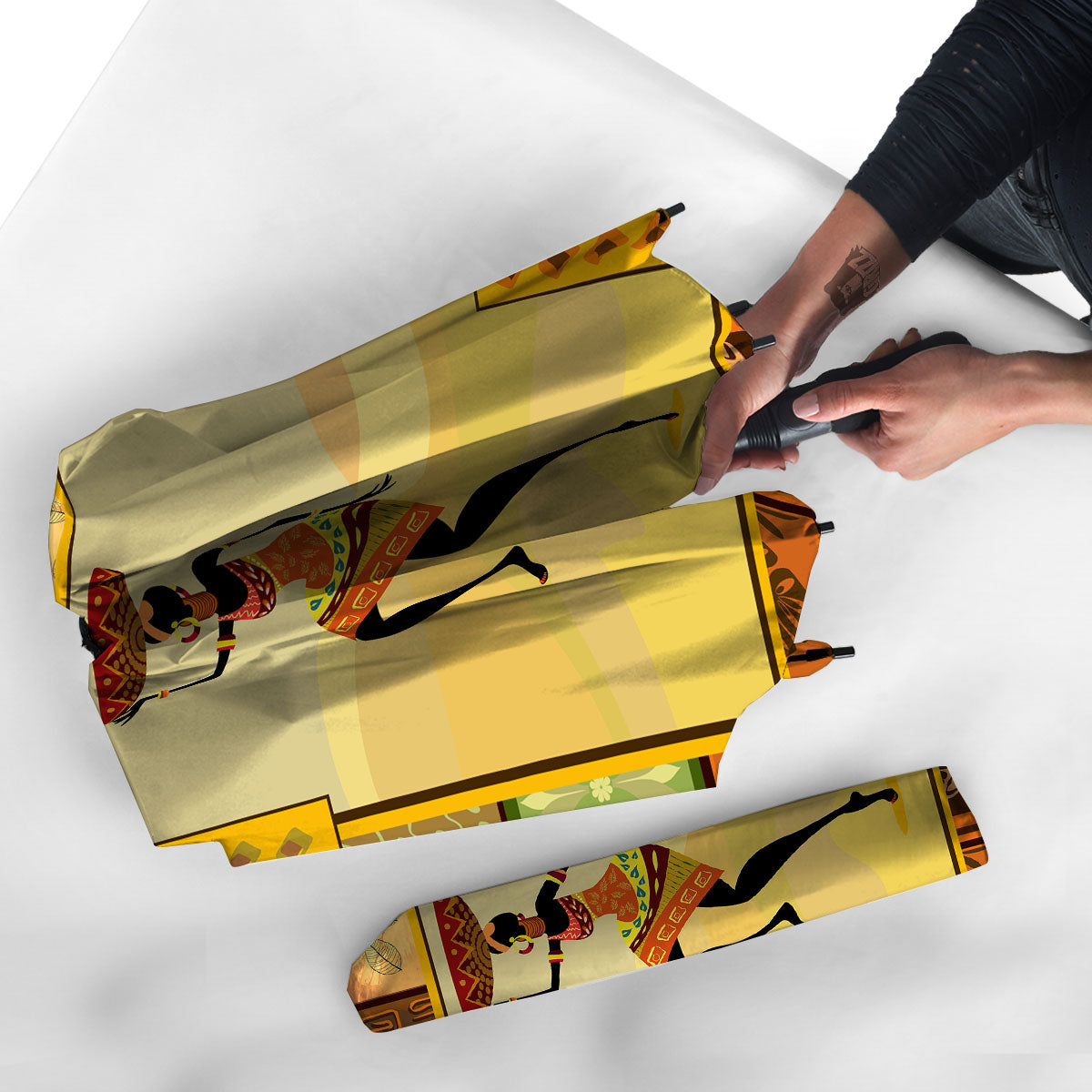 Tribal Inspired African Ethnic Print Umbrella-grizzshop