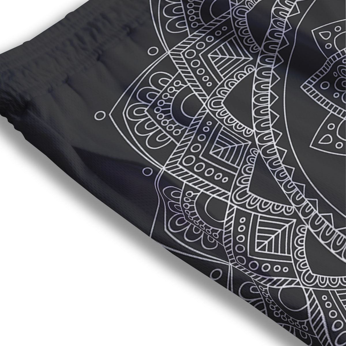 Thai Ethnic Print Pattern Mesh Shorts