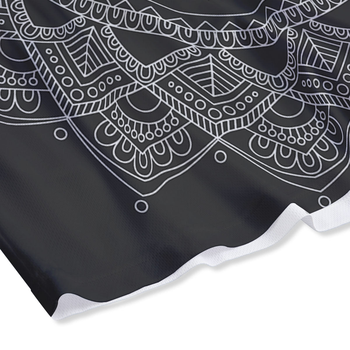 Thai Ethnic Print Pattern Mesh Shorts