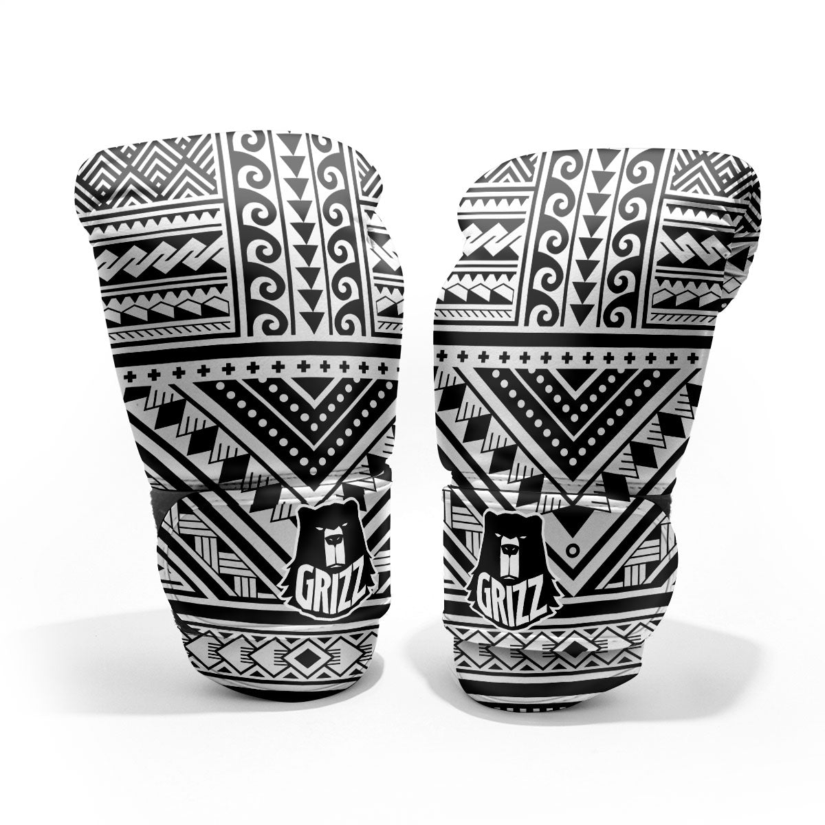 Tribal Maori Polynesian Tattoo Print Pro Boxing Glove