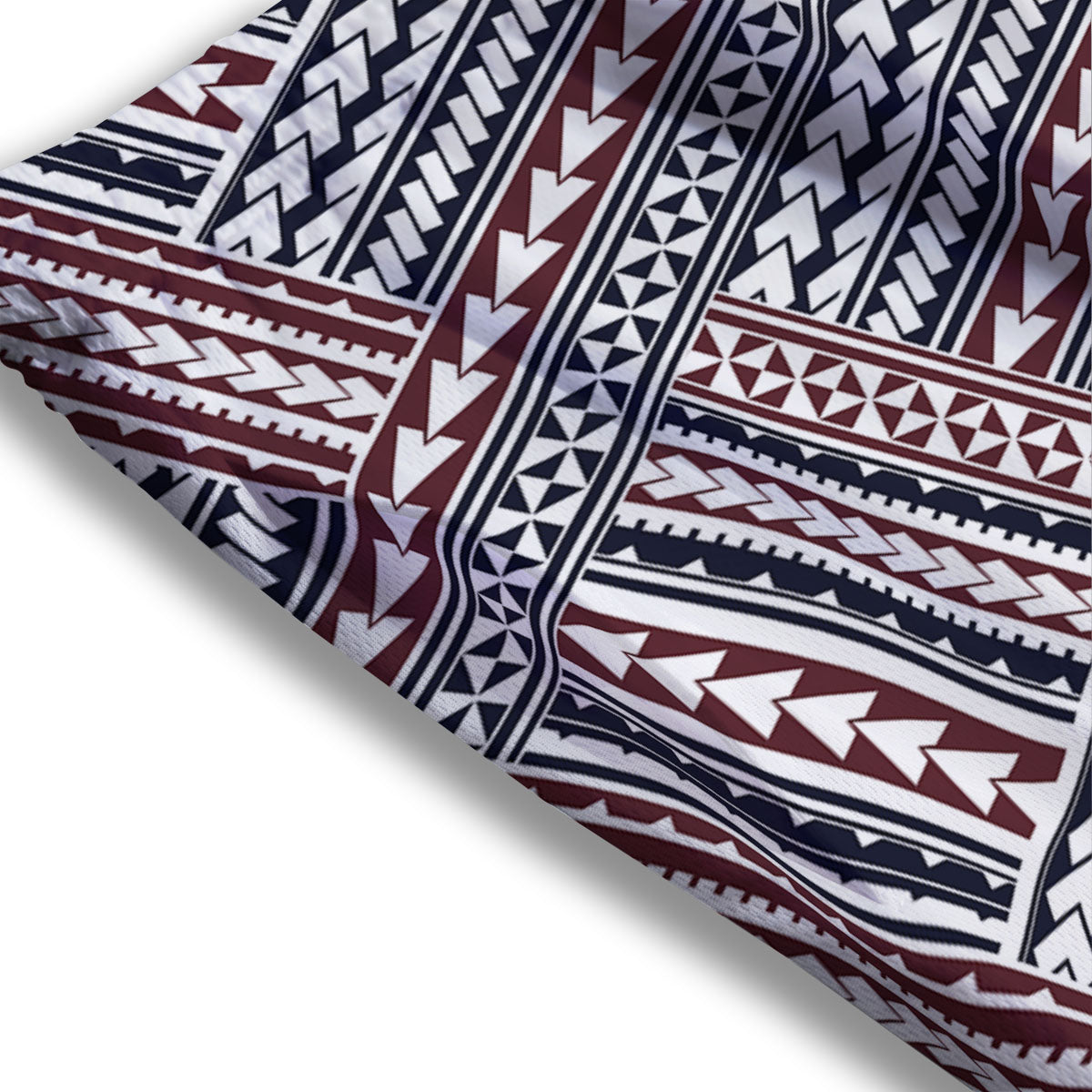 Tribal Maori Print Mesh Shorts