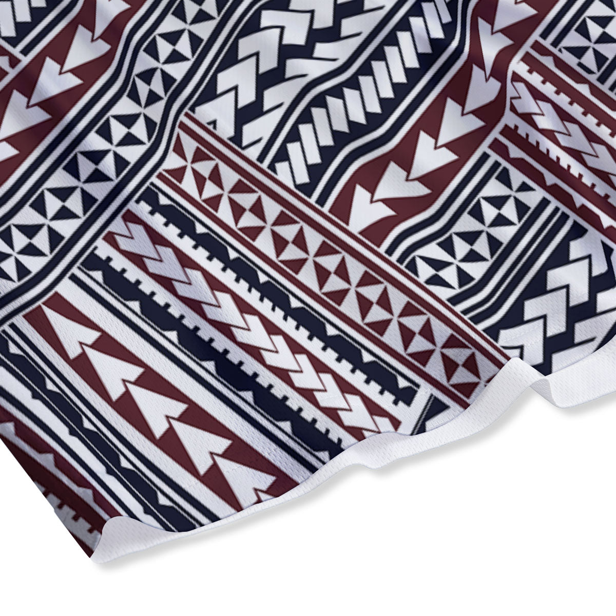 Tribal Maori Print Mesh Shorts