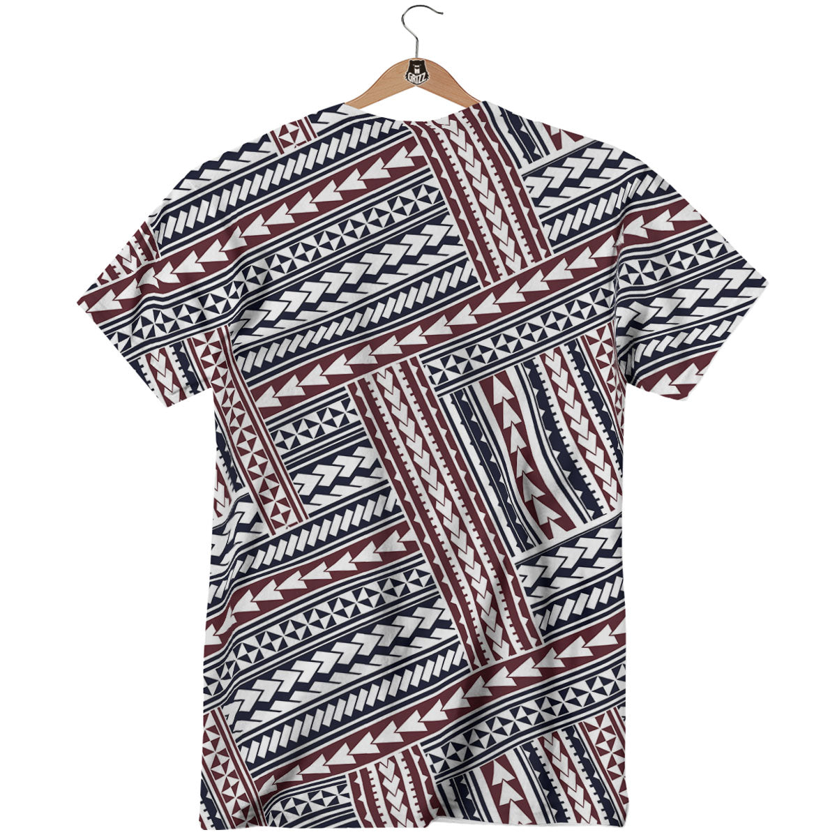 Tribal Maori Print T-Shirt-grizzshop