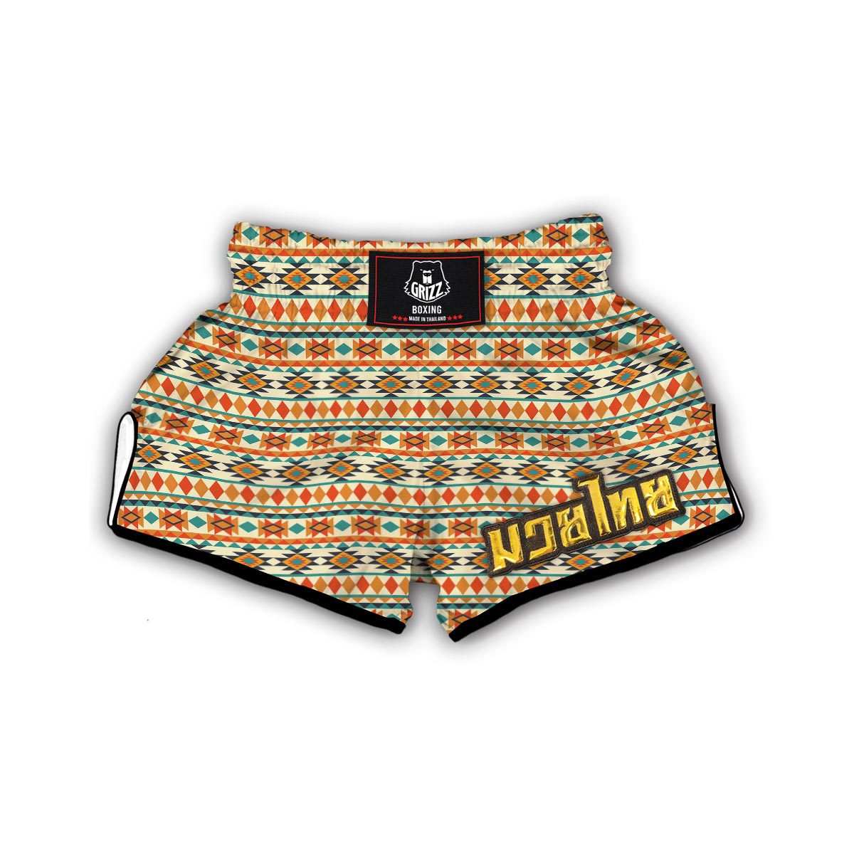 Tribal Rasta Print Pattern Muay Thai Boxing Shorts