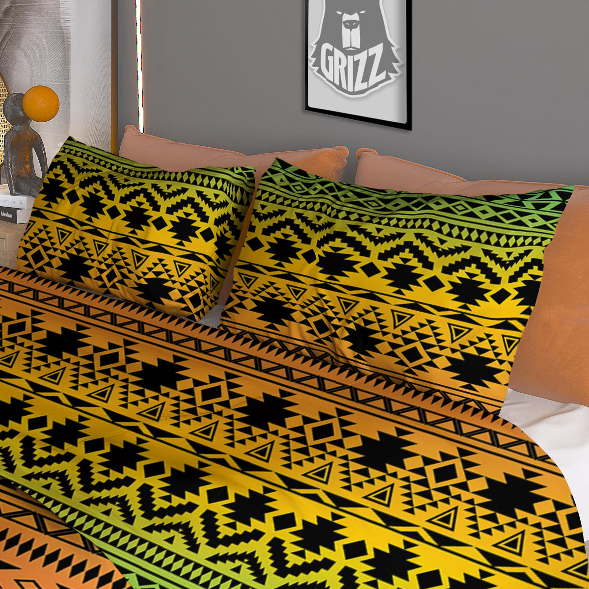 Tulip Field Print Pattern Duvet Cover Bedding Set