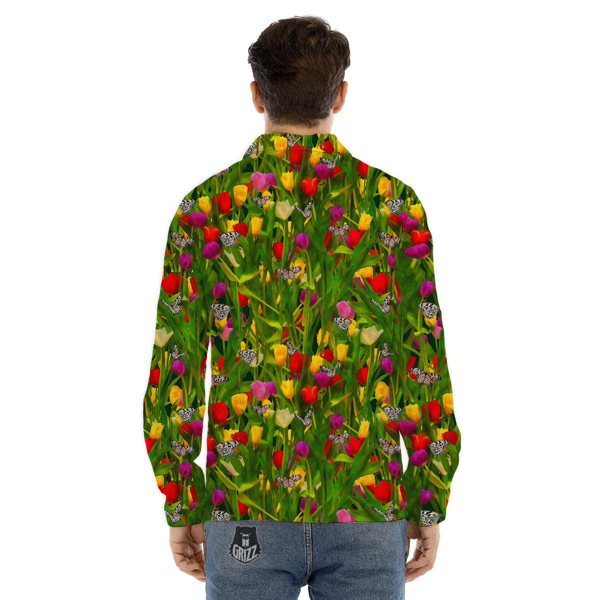 Tribal Rasta Print Pattern Men's Dress Shirts-grizzshop