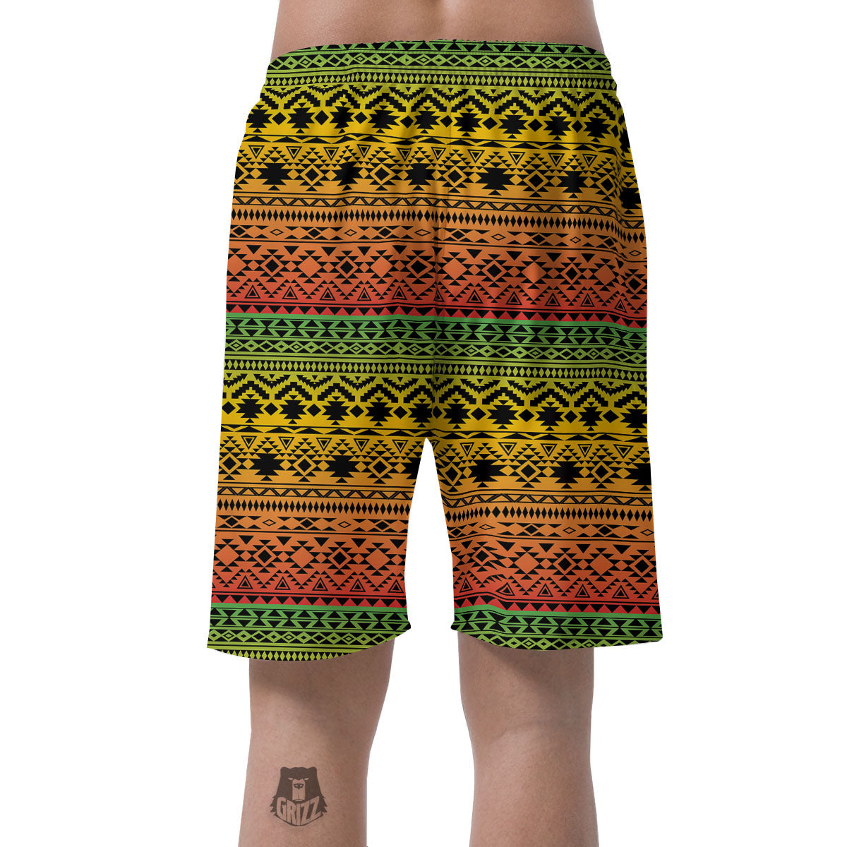 Tribal Rasta Print Pattern Men's Shorts-grizzshop