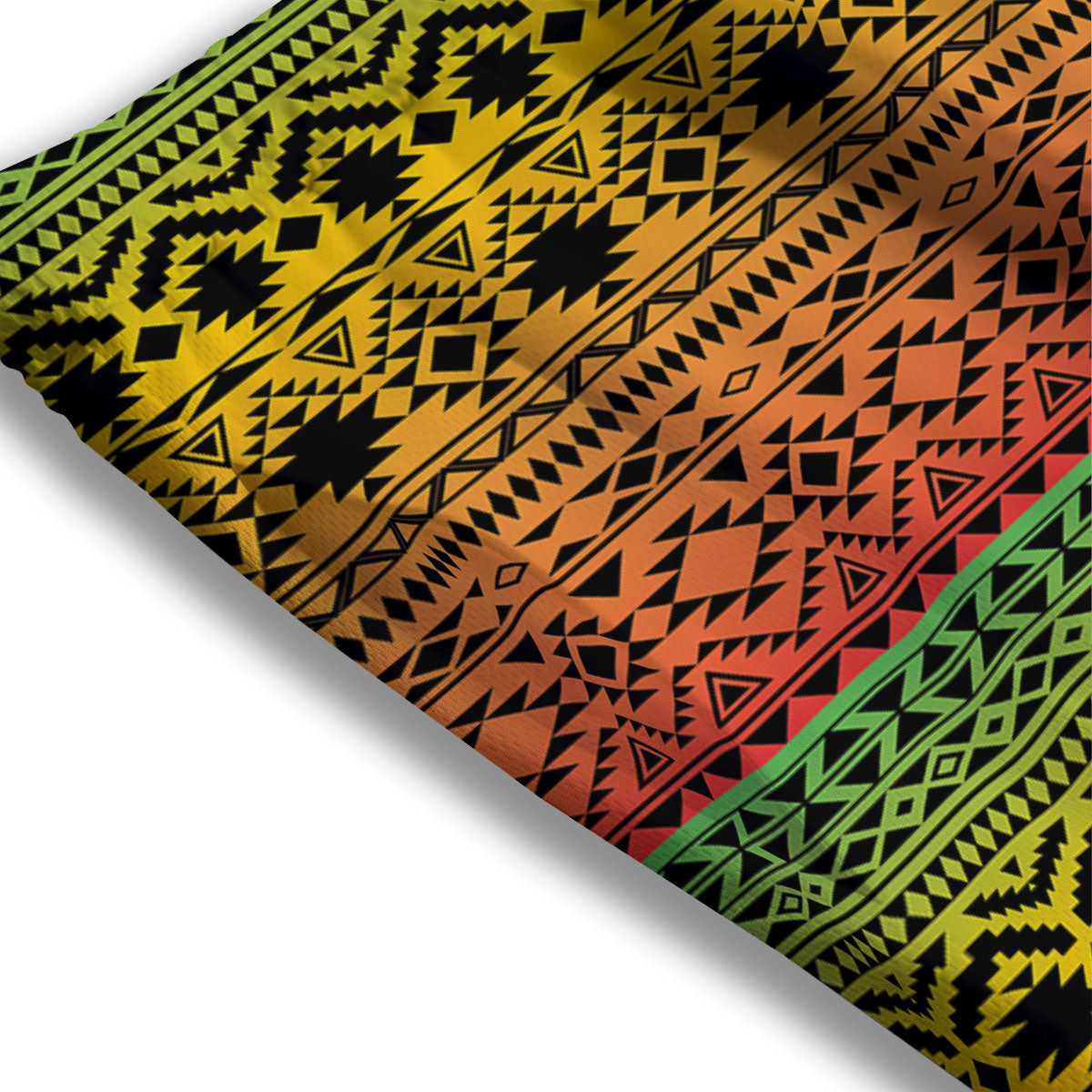 Tribal Rasta Print Pattern Mesh Shorts
