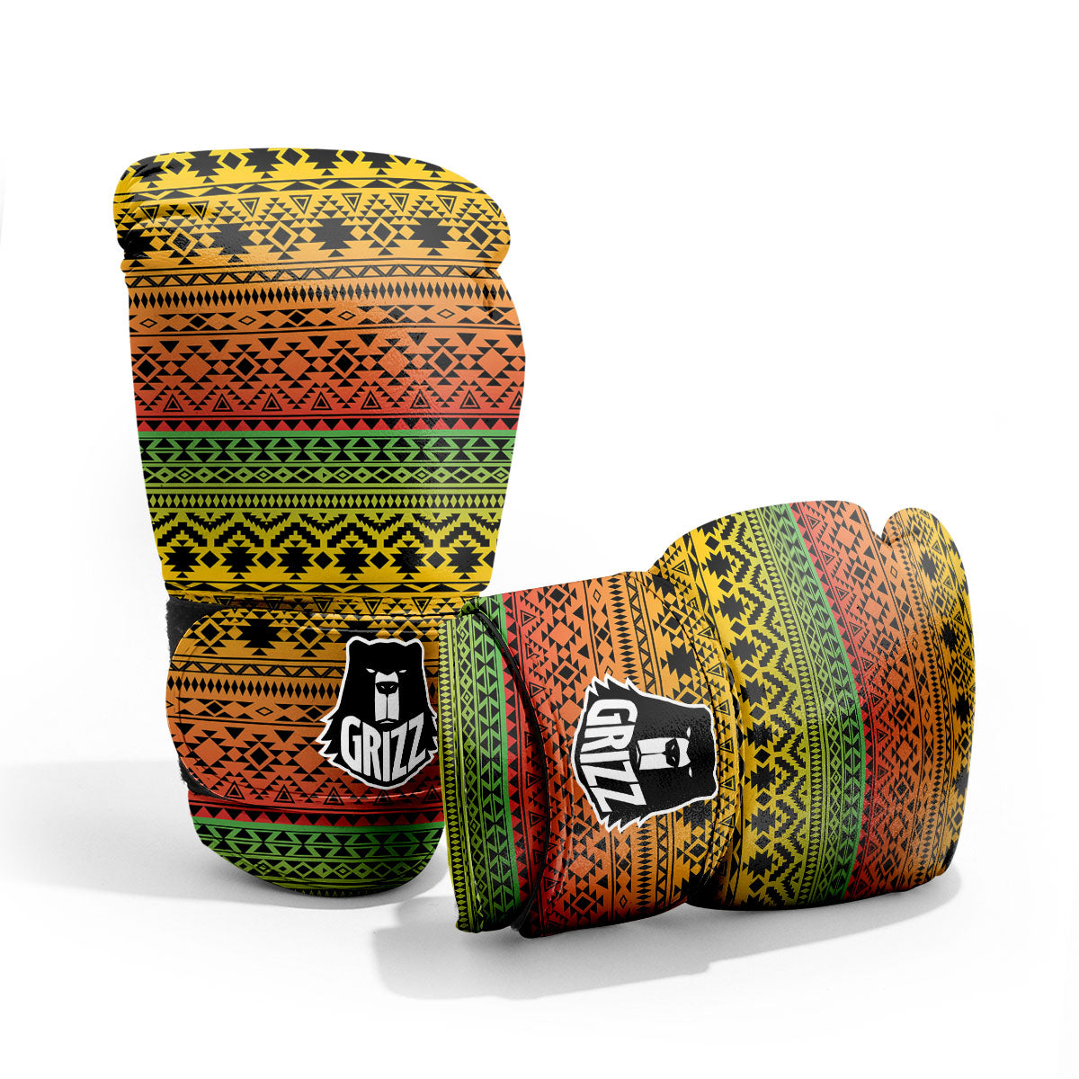 Tribal Rasta Print Pattern Pro Boxing Glove