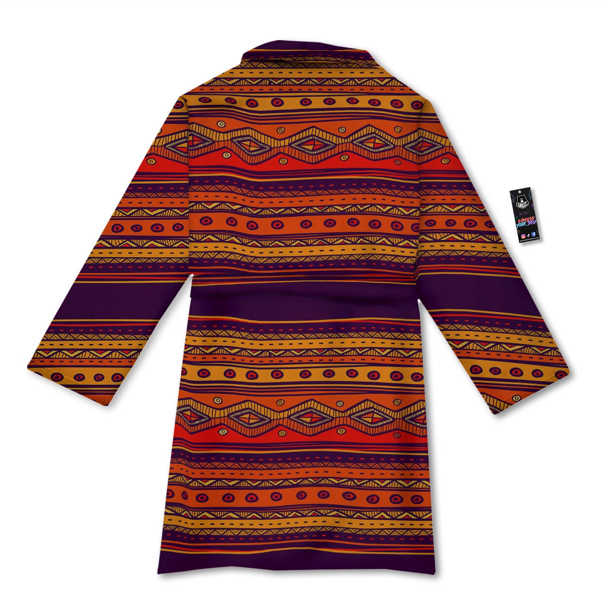 Tribal Sunset African Print Pattern Bathrobe-grizzshop