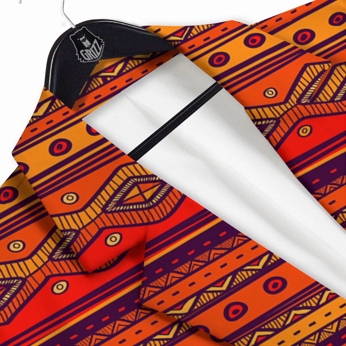 Tribal Sunset African Print Pattern Men's Sport Coat-grizzshop