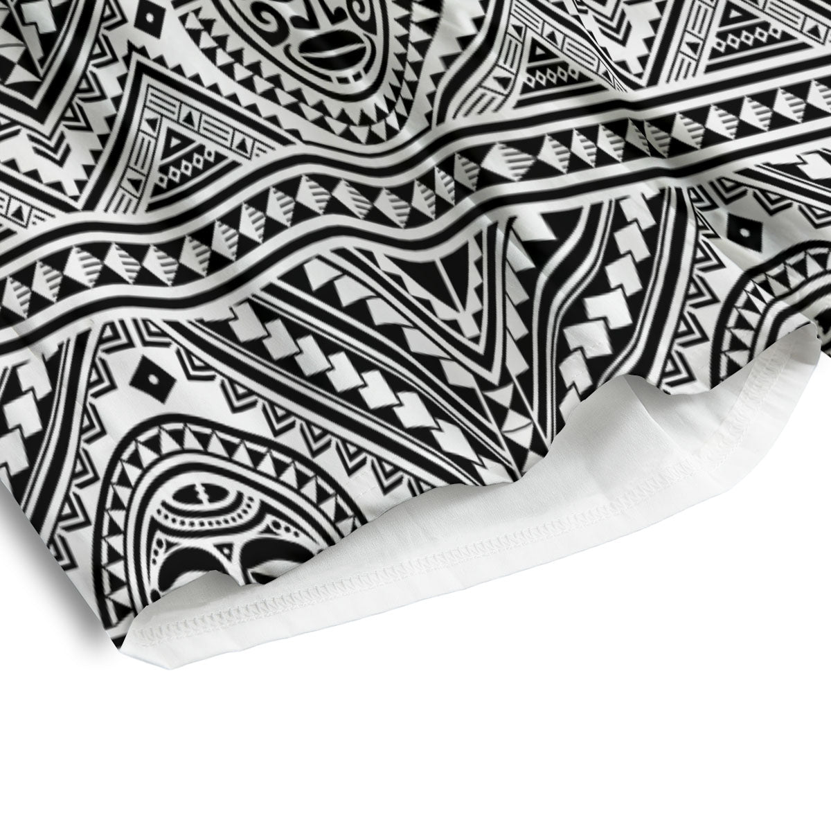 Tribal Tattoo Maori Polynesian Print Men's Athletic Shorts
