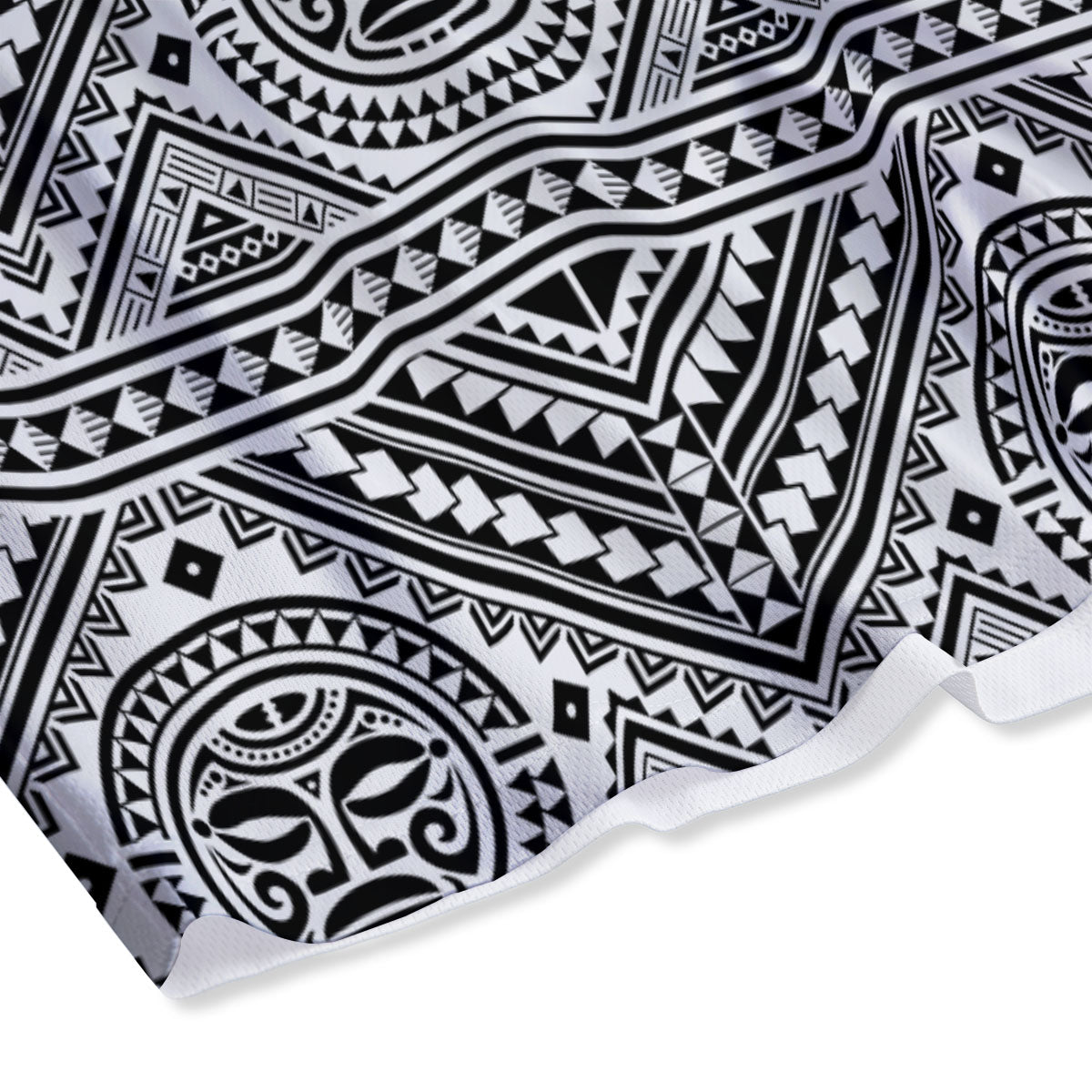 Tribal Tattoo Maori Polynesian Print Mesh Shorts