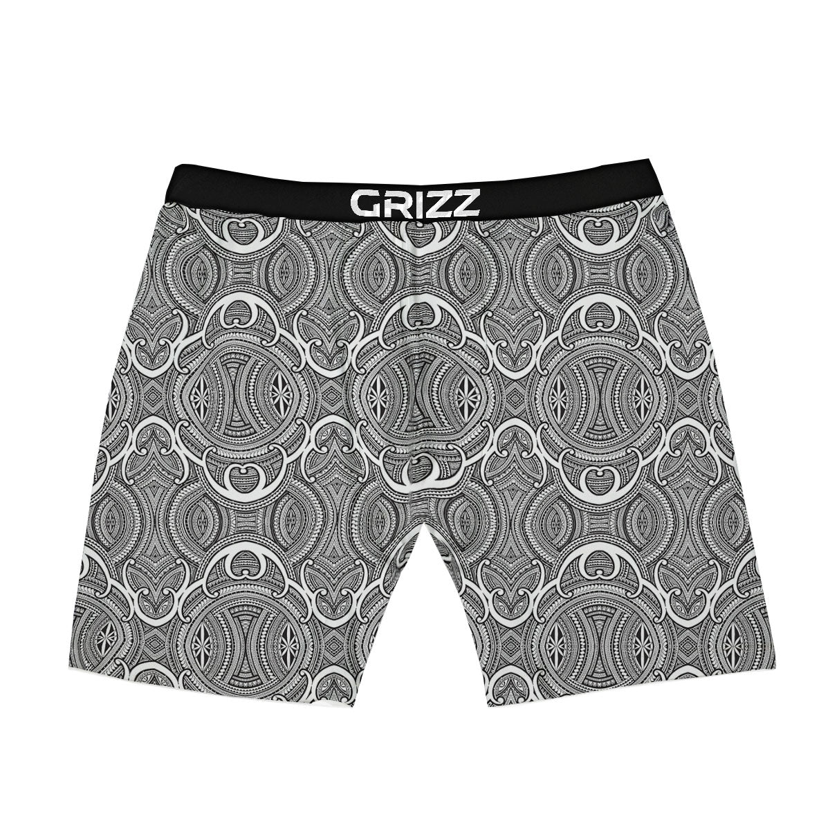 Tribal Tattoo Maori Print Pattern Boxer Briefs-grizzshop